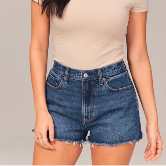 Abercrombie & Fitch The Mom Short High Rise Shorts Women’s 34 / 18 Curve Love - Picture 1 of 10